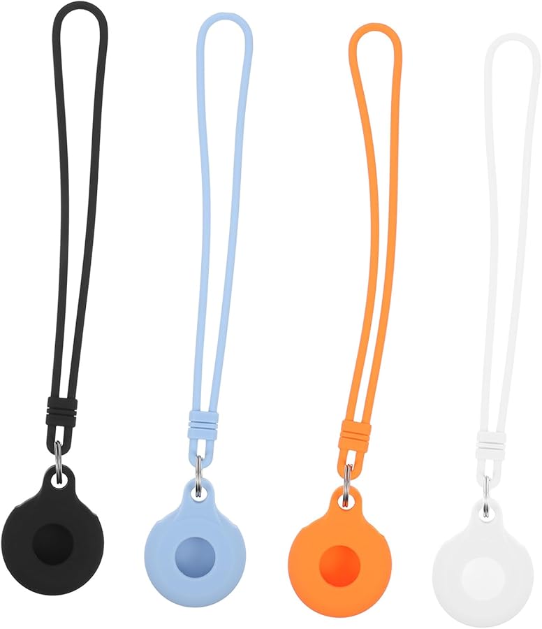 Jojofuny 4 قطع غلاف واقي قذيفة التتبع لمفاتيح الحيوانات الأليفة أمتعة متين مقاوم للخدوش - Image 1